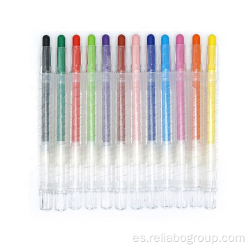 Bolígrafos de crayón de pintura de cera Twist para niños